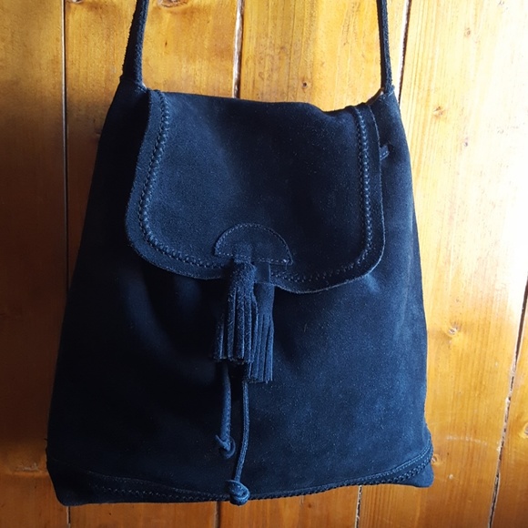 made in italy Handbags - Black suede made in Italy handbag